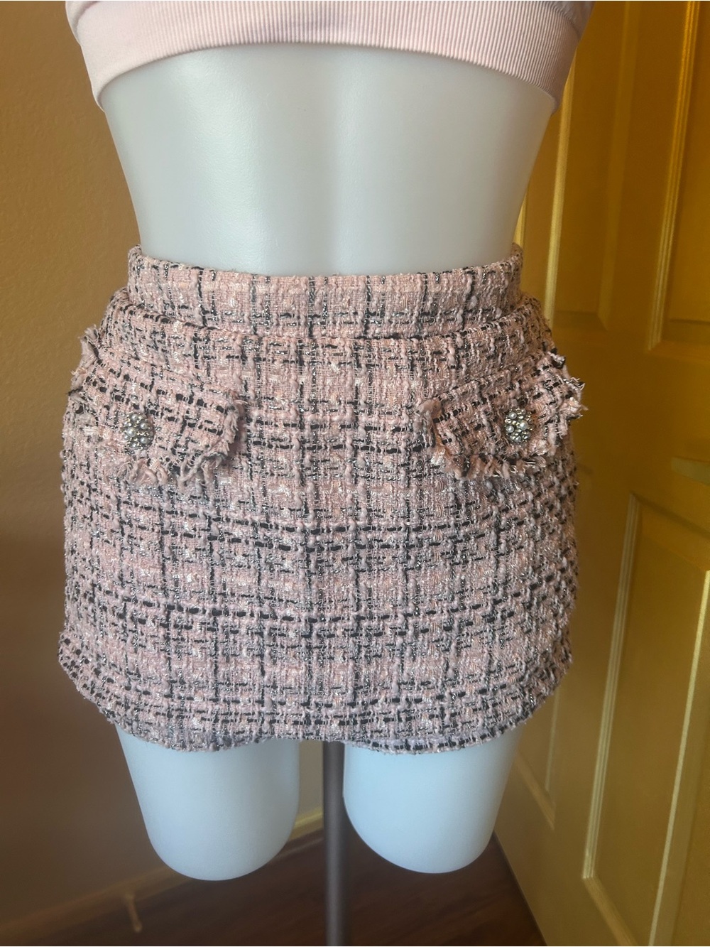 Wild Fable pink tweed skort